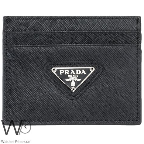 prada leather card wallet|prada wallet outlet.